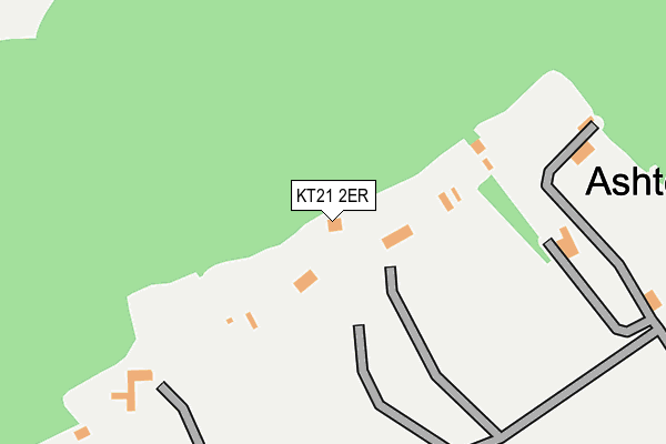 KT21 2ER map - OS OpenMap – Local (Ordnance Survey)