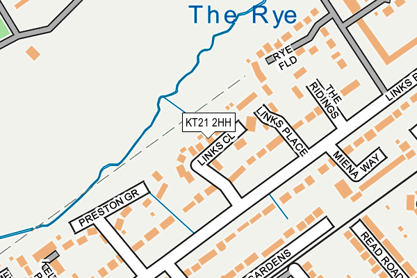 KT21 2HH map - OS OpenMap – Local (Ordnance Survey)