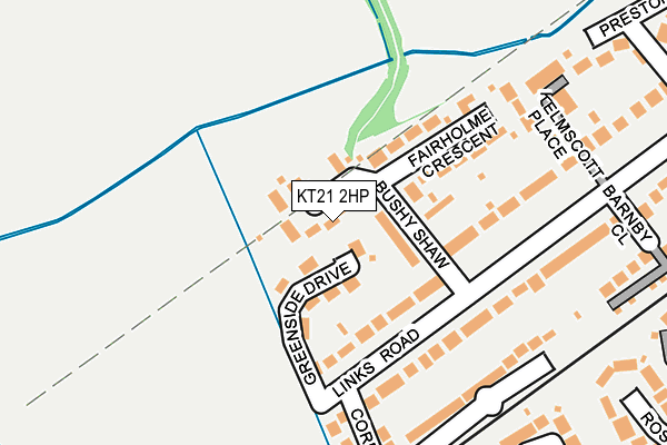 KT21 2HP map - OS OpenMap – Local (Ordnance Survey)