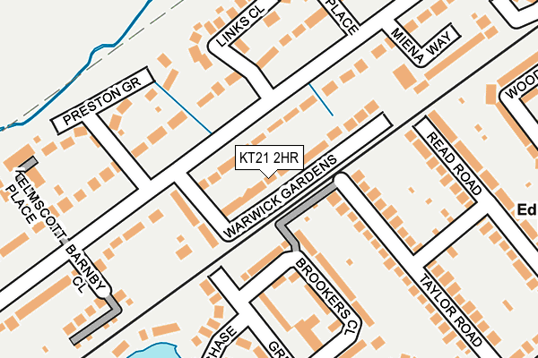 KT21 2HR map - OS OpenMap – Local (Ordnance Survey)