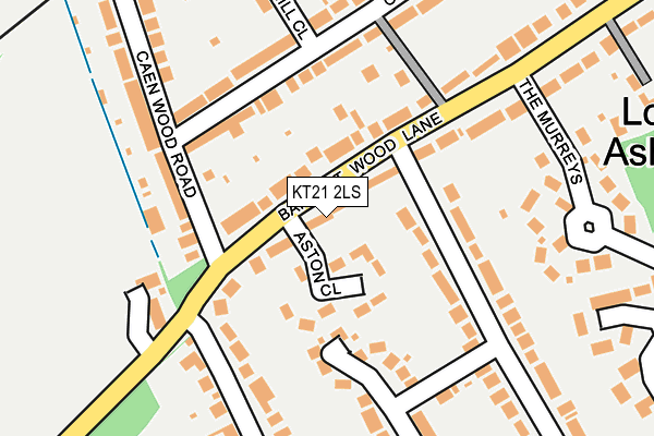 KT21 2LS map - OS OpenMap – Local (Ordnance Survey)