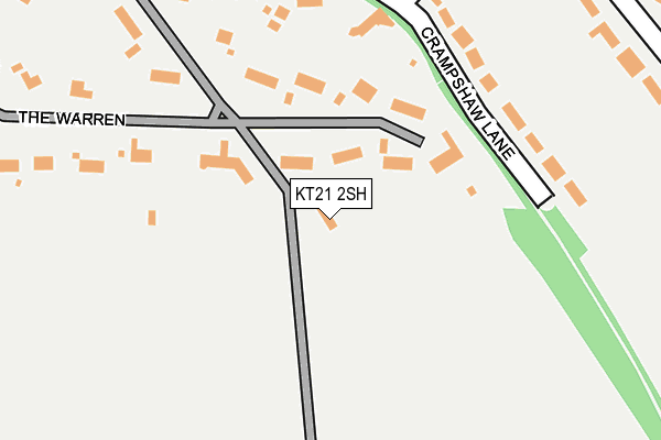 KT21 2SH map - OS OpenMap – Local (Ordnance Survey)