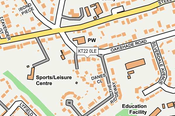 Map of THE PERSONAL TRAINING CENTRE LIMITED at local scale