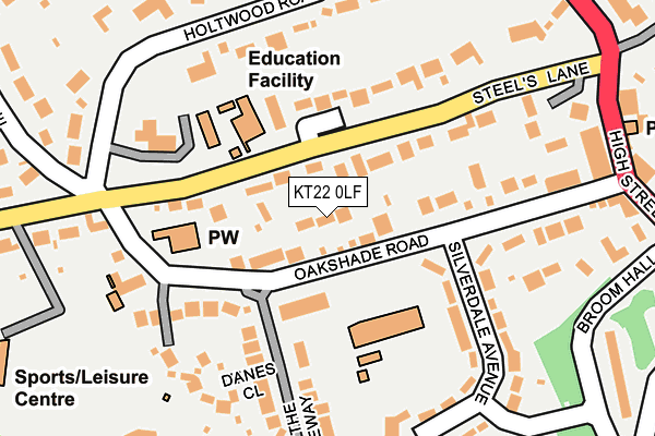 Map of NORLY FOODS LTD at local scale