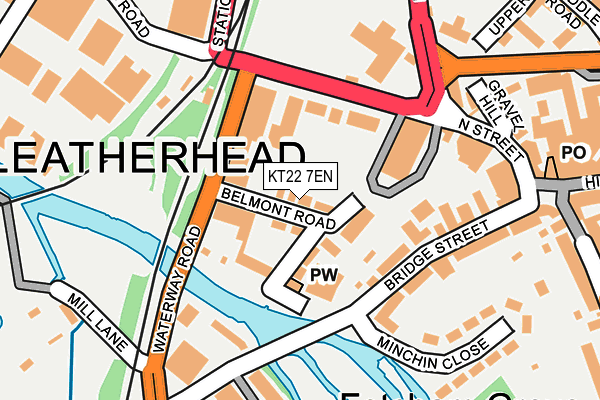 KT22 7EN map - OS OpenMap – Local (Ordnance Survey)