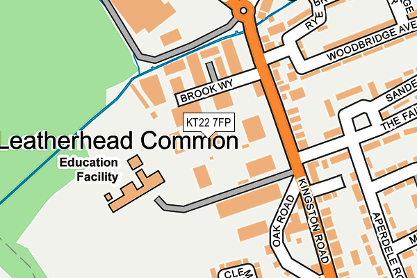 KT22 7FP map - OS OpenMap – Local (Ordnance Survey)