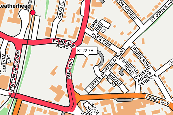 KT22 7HL map - OS OpenMap – Local (Ordnance Survey)