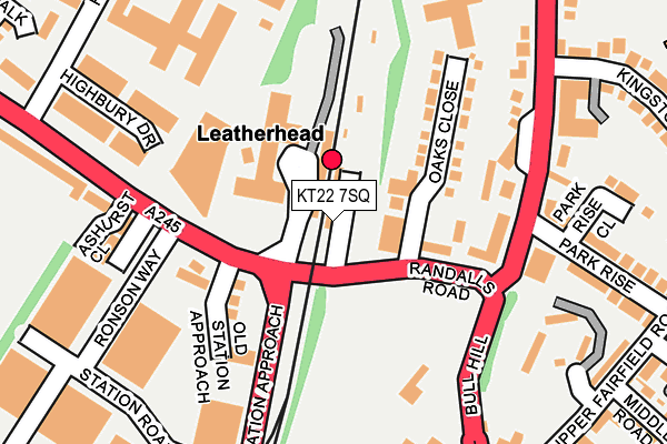 KT22 7SQ map - OS OpenMap – Local (Ordnance Survey)