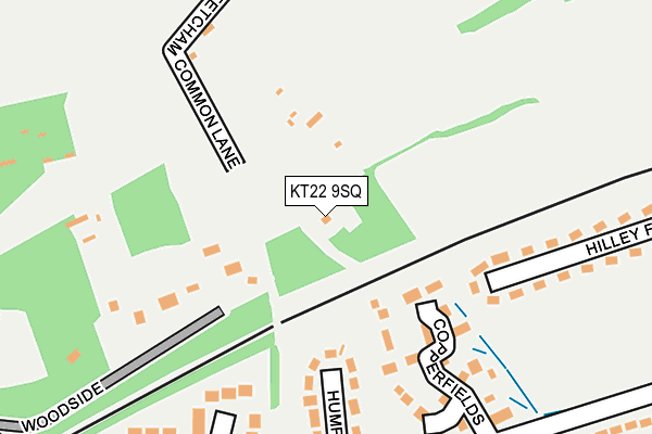 KT22 9SQ map - OS OpenMap – Local (Ordnance Survey)