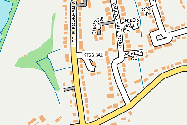KT23 3AL map - OS OpenMap – Local (Ordnance Survey)