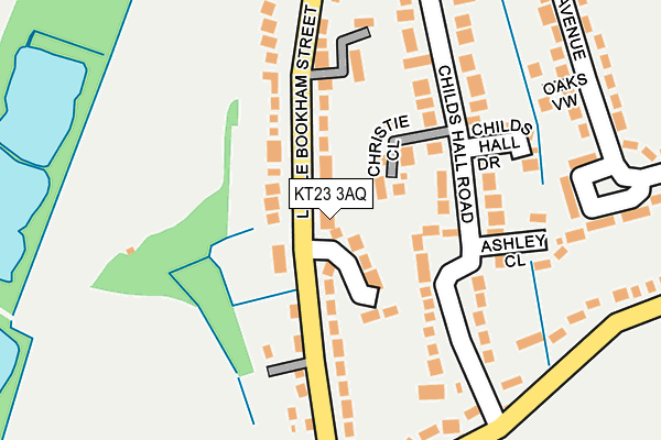 KT23 3AQ map - OS OpenMap – Local (Ordnance Survey)