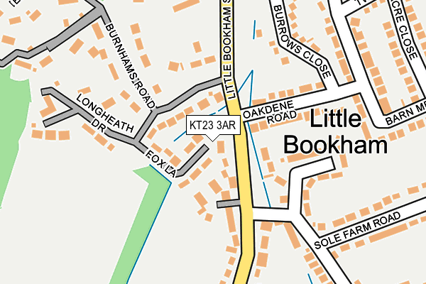 KT23 3AR map - OS OpenMap – Local (Ordnance Survey)