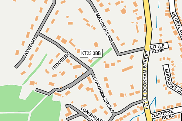 KT23 3BB map - OS OpenMap – Local (Ordnance Survey)