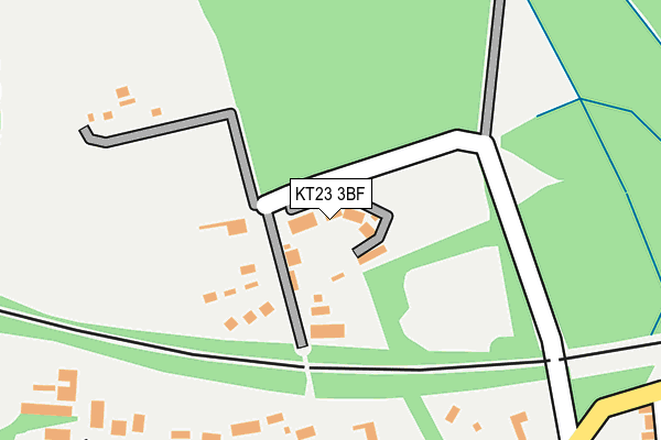 KT23 3BF map - OS OpenMap – Local (Ordnance Survey)
