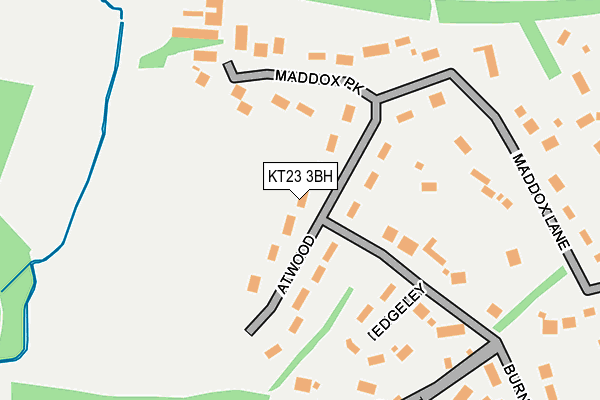 KT23 3BH map - OS OpenMap – Local (Ordnance Survey)