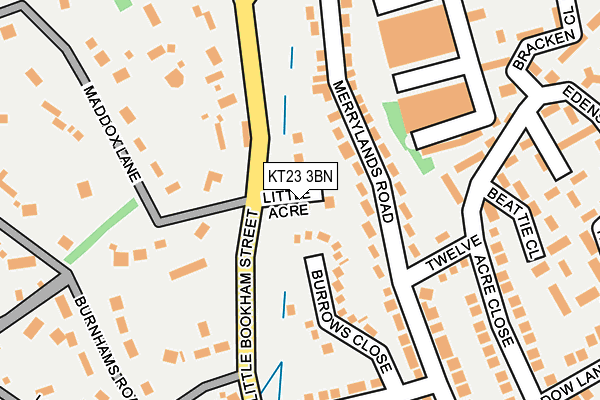 KT23 3BN map - OS OpenMap – Local (Ordnance Survey)