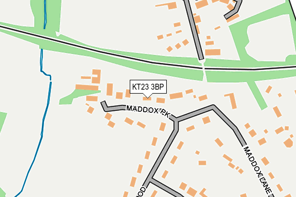 KT23 3BP map - OS OpenMap – Local (Ordnance Survey)