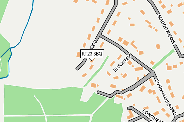 KT23 3BQ map - OS OpenMap – Local (Ordnance Survey)