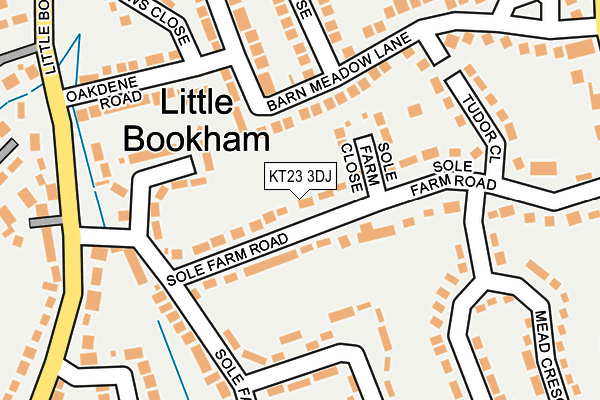 KT23 3DJ map - OS OpenMap – Local (Ordnance Survey)