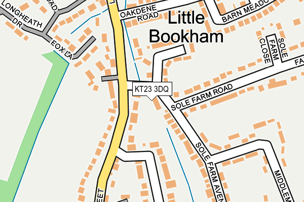 KT23 3DQ map - OS OpenMap – Local (Ordnance Survey)