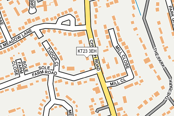 KT23 3EH map - OS OpenMap – Local (Ordnance Survey)