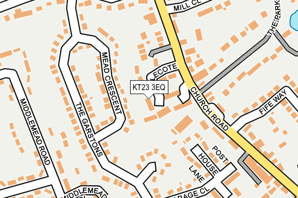 KT23 3EQ map - OS OpenMap – Local (Ordnance Survey)