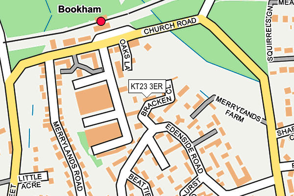 KT23 3ER map - OS OpenMap – Local (Ordnance Survey)