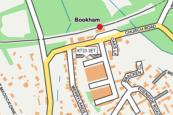 KT23 3ET map - OS OpenMap – Local (Ordnance Survey)