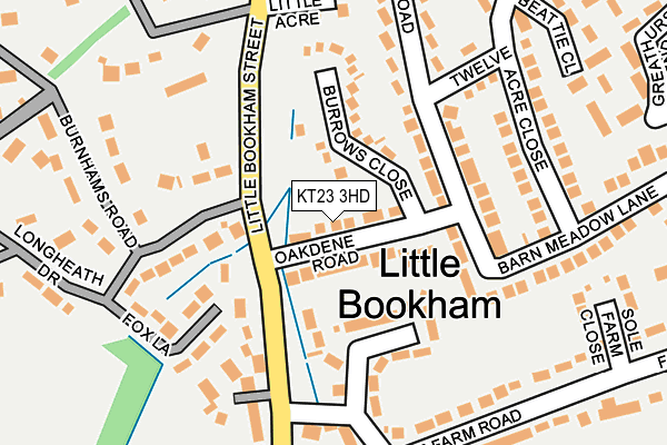 KT23 3HD map - OS OpenMap – Local (Ordnance Survey)