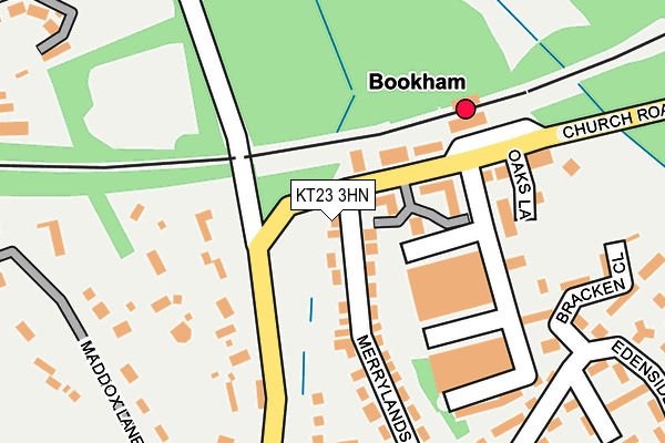 KT23 3HN map - OS OpenMap – Local (Ordnance Survey)