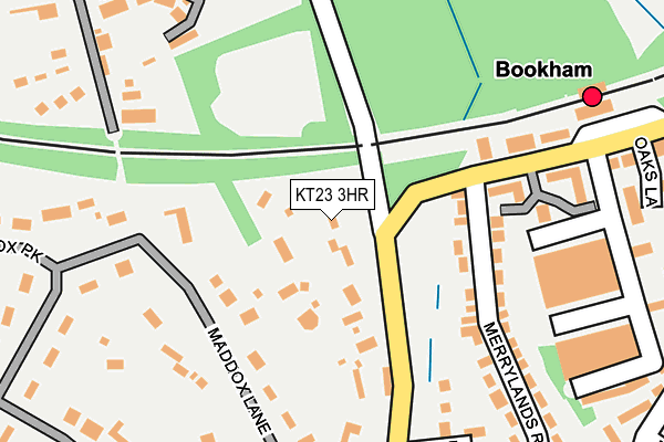 KT23 3HR map - OS OpenMap – Local (Ordnance Survey)