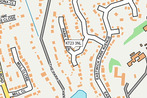 KT23 3NL map - OS OpenMap – Local (Ordnance Survey)