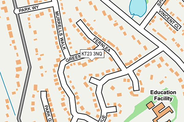 KT23 3NQ map - OS OpenMap – Local (Ordnance Survey)
