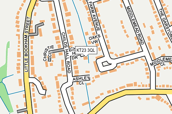 KT23 3QL map - OS OpenMap – Local (Ordnance Survey)