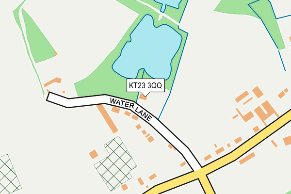 KT23 3QQ map - OS OpenMap – Local (Ordnance Survey)