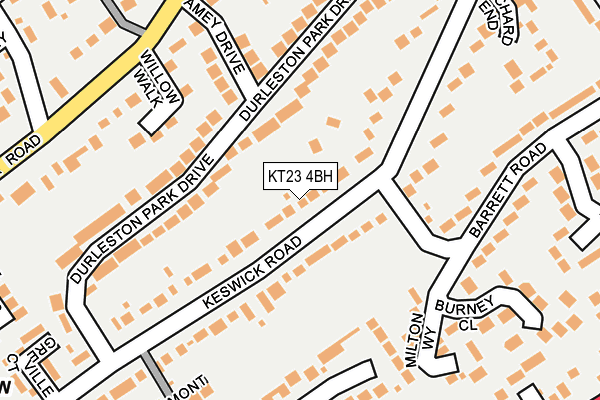 KT23 4BH map - OS OpenMap – Local (Ordnance Survey)