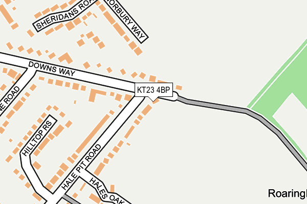 KT23 4BP map - OS OpenMap – Local (Ordnance Survey)