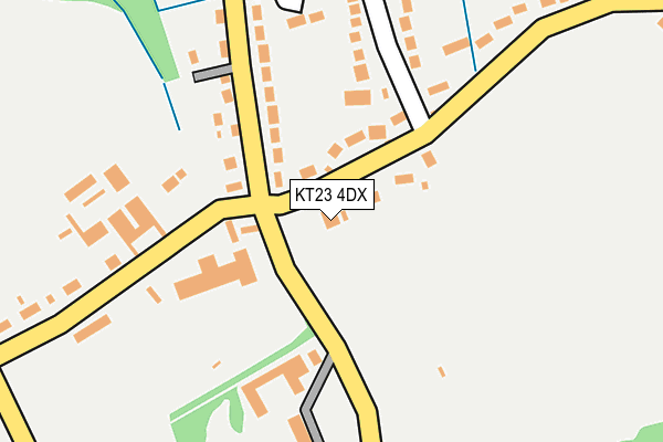 KT23 4DX map - OS OpenMap – Local (Ordnance Survey)