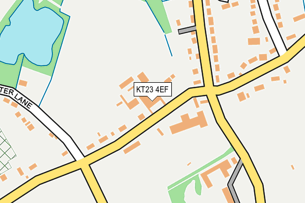 KT23 4EF map - OS OpenMap – Local (Ordnance Survey)