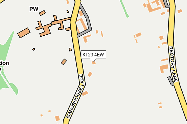 KT23 4EW map - OS OpenMap – Local (Ordnance Survey)