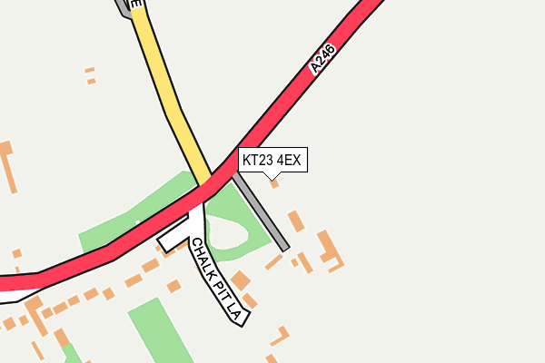 KT23 4EX map - OS OpenMap – Local (Ordnance Survey)