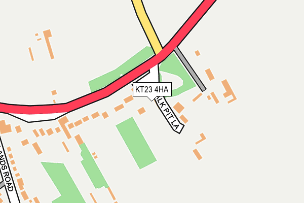 KT23 4HA map - OS OpenMap – Local (Ordnance Survey)