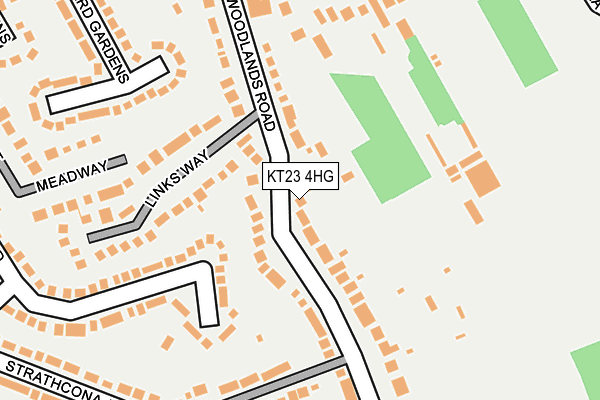 KT23 4HG map - OS OpenMap – Local (Ordnance Survey)
