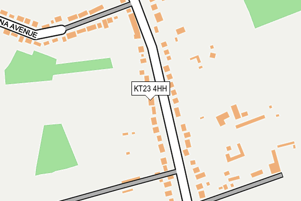 KT23 4HH map - OS OpenMap – Local (Ordnance Survey)
