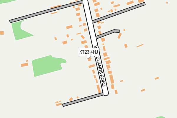 KT23 4HJ map - OS OpenMap – Local (Ordnance Survey)