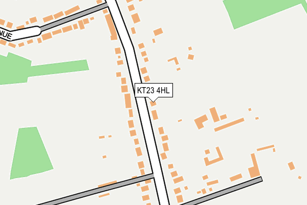 KT23 4HL map - OS OpenMap – Local (Ordnance Survey)