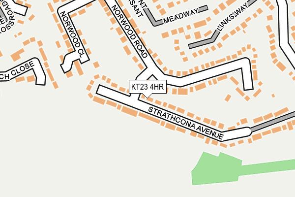 KT23 4HR map - OS OpenMap – Local (Ordnance Survey)