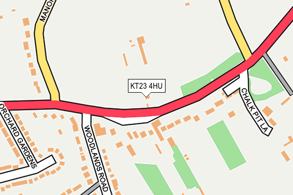 KT23 4HU map - OS OpenMap – Local (Ordnance Survey)