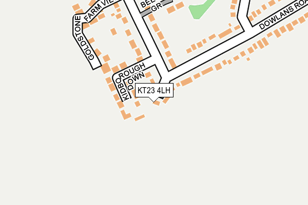 KT23 4LH map - OS OpenMap – Local (Ordnance Survey)