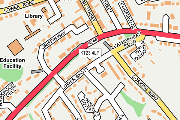 KT23 4LP map - OS OpenMap – Local (Ordnance Survey)